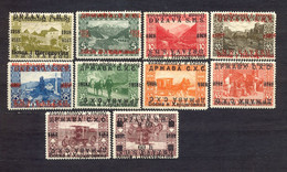 SHS BOSNIA AND HERZEGOVINA - Mi.No. 1/16, Double Overprint, One Of Which Is Inverted, 10 Various. - Bosnia And Herzegovina