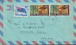 New Zealand Plain FDC 1968 Timber Posted To England (G124-37) - FDC