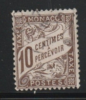 Monaco -Taxe N° 4 Oblitéré Premier Choix - Postage Due