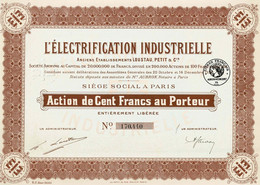 L'Élelectrification Industrielle - Electricité & Gaz