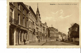 CPA-Carte Postale Belgique-Soignies-Rue De La Station Et La Poste -VM26828mo - Soignies