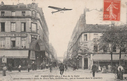 Paris - Rue De La Gaité  - Avion Survolant Cette Rue -1913 - Bon état - Unclassified