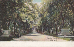 New York City - The Mall - Central Park - By H. C. Leighton No. 640 - Written 1909 - 2 Scans - Central Park