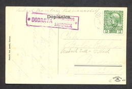 SLOVENIA - Postcard Sent From Postal Agency DOBRAVA/JAVORNIK To Budapest. - Eslovenia