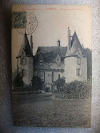 Carte Postale Thenezay (79) Château De La Rochefaton ( Petit Format Noir Et Blanc Oblitérée 1906 Timbre 5 Centimes ) - Thenezay