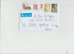 Belgio 2020 - Busta X L'Italia Affrancata Con 5 Stamps (1 Danneggiato) - Storia Postale