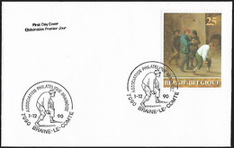 1990 - BELGIË/BELGIQUE/BELGIEN - FDC - Y&T 2395 [David Teniers II] + BRAINE-LE-COMTE - 1981-1990