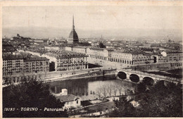 11195" TORINO-PANORAMA "-VERA FOTO-CART SPED 1935 - Mehransichten, Panoramakarten