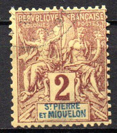 Col19  SPM Saint Pierre & Miquelon N° 60 Oblitéré Cote 1,60€ - Unused Stamps