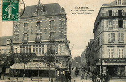 Lorient * La Rue Victor Massé Et Le Cercle Militaire * Grand Café Restaurant - Lorient