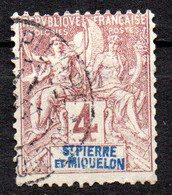 Col19  SPM Saint Pierre & Miquelon N° 61 Oblitéré Cote 3,30€ - Used Stamps