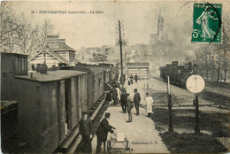 Pontchâteau * La Gare * Train Locomotive * Ligne Chemin De Fer Loire Atlantique - Pontchâteau