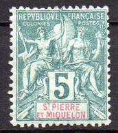 Col19  SPM Saint Pierre & Miquelon N° 62 Neuf X MH Cote 5,50€ - Unused Stamps