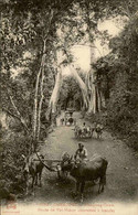 CAMBODGE - Carte Postale - Kompong Cham - Charrettes à Bœufs Sur La Route De Vat Nokor  - L 87018 - Cambodge