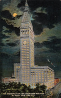 New York City - Metropolitan Life Insurance Building By Night - Unused - By Manhattan Post Card Co. - 2 Scans - Other Monuments & Buildings