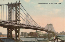 New York City - Manhattan Bridge - By Brooklyn Post Card Co. No. 566 - Unused - 2 Scans - Bruggen En Tunnels