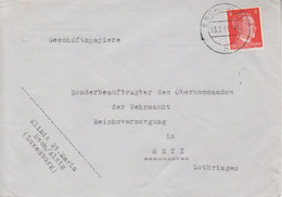 Lettre à Entête (Klinik St. Maria...) Obl. Esch - Alzig N Sur TP Hitler 8pf (imprimé) Le 13/2/43 - 1940-1944 German Occupation