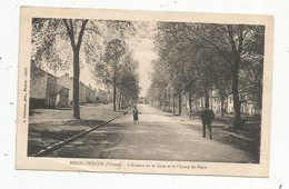 P , Cp, 86 , NIEUIL L'ESPOIR ,l'avenue De La Gare Et Le Champ De Foire ,voyagée 1928 - Autres & Non Classés