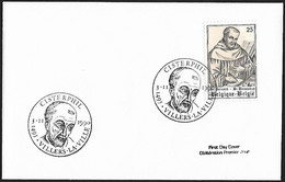 1990 - BELGIË/BELGIQUE/BELGIEN - FDC 900th Birthday Of St Bernard - Y&T 2391 [Bernard De Clairvaux] + VILLERS-LA-VILLE - 1981-1990