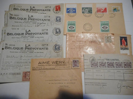BELGIE 41 BRIEVEN-KAARTEN EN DOCUMENTEN CATALOGUSWAARDE OP BRIEF 133,25 Euro - Documents Of Postal Services
