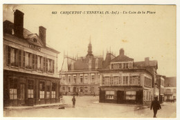 Criquetot L'Esneval  -  Un Coin De La Place.......année 1928 - Criquetot L'Esneval