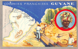 ¤¤   -  GUYANE  -  Colonies Françaises  -  Carte Publicitaire Des Produits Du " Lion Noir "  -  ¤¤ - Autres & Non Classés