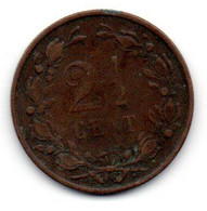 Pays Bas -  2.5 Cents 1890 - TB - 2.5 Cent