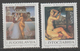 Yougoslavie Europa 1993 N° 2461/ 2462 ** Art Contemporain - 1993