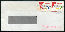 Denmark Dänemark Mi# ATM 2,3 Or 4 Used On Cover - Automaatzegels [ATM]