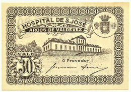 ARCOS DE VALDEVEZ - CÉDULA De 30 CENTAVOS - M.A. 252 - UNC. - ND - PORTUGAL - EMERGENCY PAPER MONEY - NOTGELD - Portugal