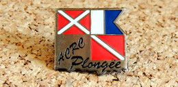 Pin's PLONGÉE - Club ACRC - Peint Cloisonné - Fabricant SOUARD - Plongée