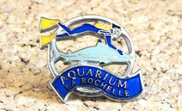 Pin's PLONGÉE - Plongeur De L'AQUARIUM De LA ROCHELLE 17 - EMAIL Ajouré - Fabricant SOFREC - Plongée