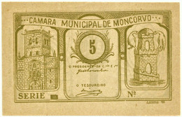 MONCORVO ( TORRE DE )- Cédula De 5 Centavos - Série B - M.A. 2211 - ND - Unc. - Portugal - Emergency Paper Money Notgeld - Portugal
