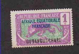 OUBANGUI (Y&T) 1922 - N°43  * Type Du Congo De 1907 à 1918 Surchargé *  1c. Neuf () - Altri & Non Classificati