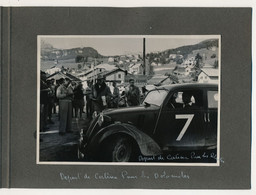 12eme Rallye Des Alpes 1949 - Equipe SEBAN DESCOMS - Départ De Cortina D'Ampezzo Pour Les Dolomites - SIMCA 8 COUPÉ 1949 - Cars
