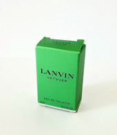 BOITE VIDE MINIATURE LANVIN VÉTYVER    De LANVIN  EDT   5 Ml - Miniaturen Herrendüfte (mit Verpackung)