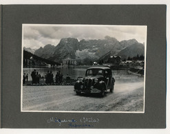 12eme Rallye Des Alpes 1949 - Equipe SEBAN DESCOMS - Passage à Misurina (Italie) - SIMCA 8 COUPÉ 1949 - Automobile