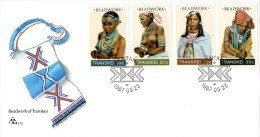 Transkei - 1987 Beadwork FDC # SG 201-204 , Mi 202-205 - Transkei