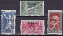 702 ** Libano - 1924 - Olimpiadi Di Parigi N. 45/48. Cat. € 240,00. SPL - Ete 1924: Paris