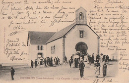 PREFAILLES. - La Chapelle.Sortie De Messe. Carte Précurseur - Préfailles