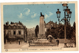 BAR LE DUC --1932-- Avenue De La Gare--Monument De 1870  ( Animée )......carte Colorisée .....à Saisir - Bar Le Duc