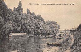 Poissy        78       Garage De Bateaux Dans Le Petit Bras  De Seine       (voir Scan) - Poissy