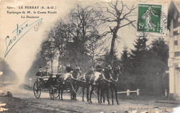 Le Perray En Yvelines         78     Equipages De M.Le Comte Potoski. La Daumont  - En Partie Grignotée      (voir Scan) - Le Perray En Yvelines