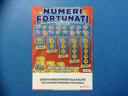 ITALIA BIGLIETTO LOTTERIA GRATTA VINCI USATO € 3,00 NUMERI FORTUNATI LOTTO 3003 SIGLA HH ITALY LOTTERY TICKET - Billets De Loterie