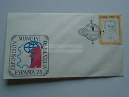 ZA346.27 CUBA FDC 1975  Exposicion Mundial De Filatelia  -Espana 75  - MADRID - Briefe U. Dokumente