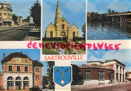 78- SARTROUVILLE - AVENUE MAURICE BERTEAUX-EGLISE- BORDS DE SEINE-LA GARE- LA POSTE -1974 - Other & Unclassified