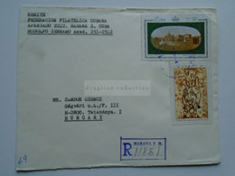 ZA346.31  CUBA  Registered Cover 1976  Cancel Habana  Sent To Hungary - Lettres & Documents