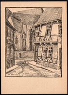 E7616 - R. Gerlach Künstlerkarte - Salzwedel Schmiedestraße - Verlag Rudolf Voigt - Salzwedel