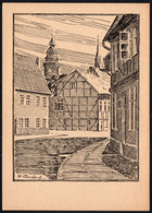 E7617 - R. Gerlach Künstlerkarte - Salzwedel Reichestraße - Verlag Rudolf Voigt - Salzwedel