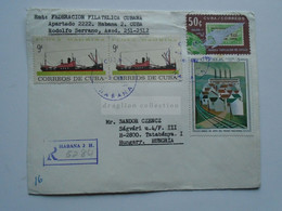 ZA346.38  CUBA  Registered Cover   1976  Cancel  La Habana    Sent To Hungary - Covers & Documents